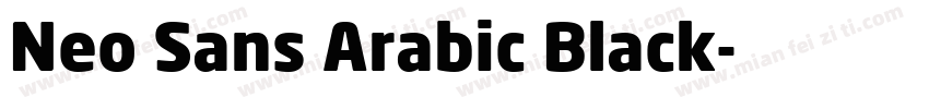 Neo Sans Arabic Black字体转换